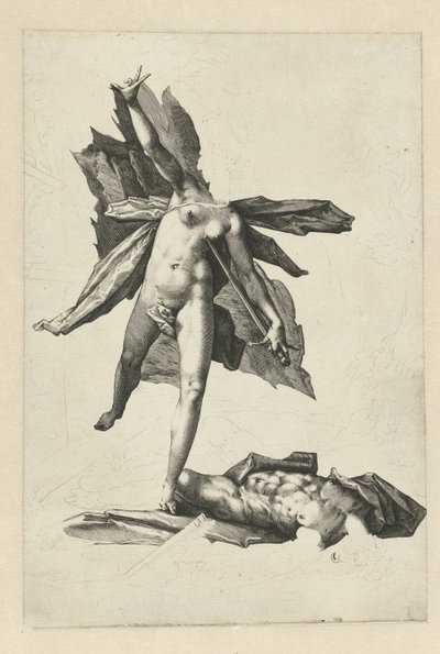 Piramus e Thisbe da Hendrick Goltzius (workshop of)