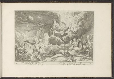 Caduta di Fetonte da Hendrick Goltzius (workshop of)