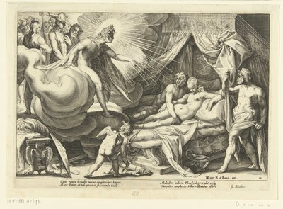 Venere e Marte sorpresi da Apollo (Le metamorfosi di Ovidio) da Hendrick Goltzius (workshop of)