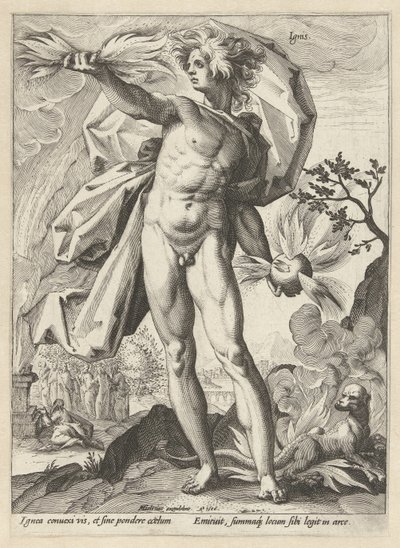 Fuoco da Hendrick Goltzius (workshop of)