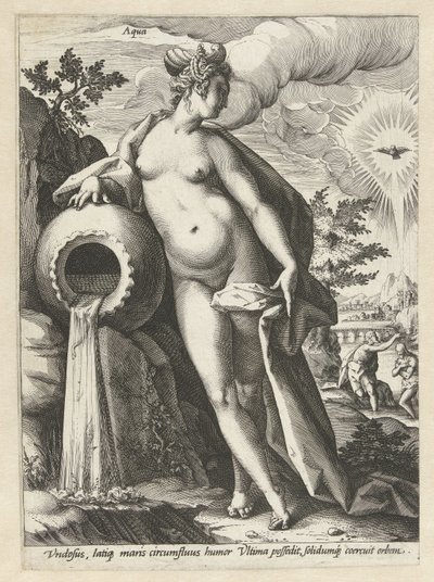 Acqua (serie: I quattro elementi) da Hendrick Goltzius (workshop of)