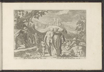 Diluvio di Deucalione da Hendrick Goltzius (workshop of)