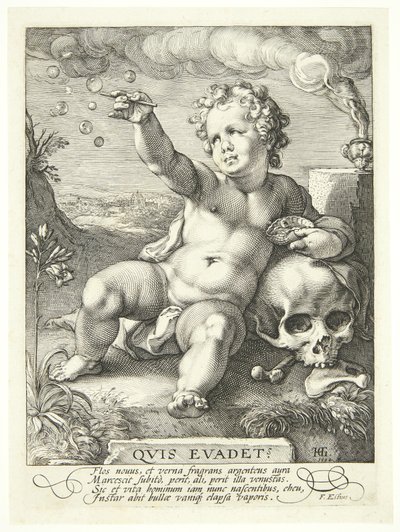 Allegoria della fugacità della vita ("Quis Evadet?") da Hendrick Goltzius
