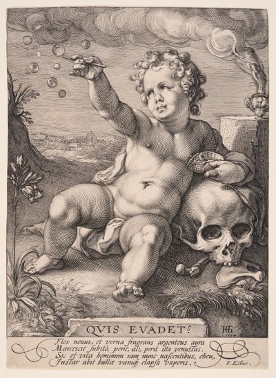Allegoria della transcienza "Homo Bulla da Hendrick Goltzius