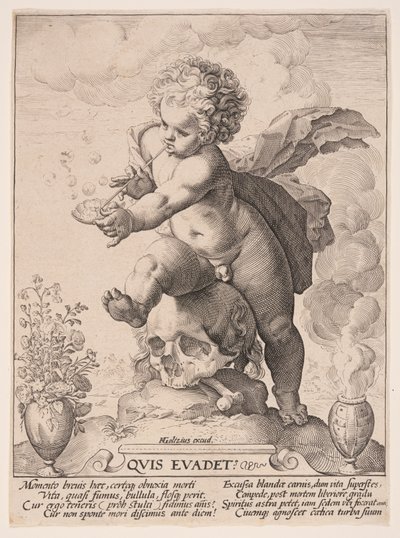 Allegoria della transitorietà (Quis Evadet) da Hendrick Goltzius