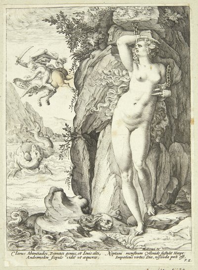 Andromeda liberata da Perseo da Hendrick Goltzius