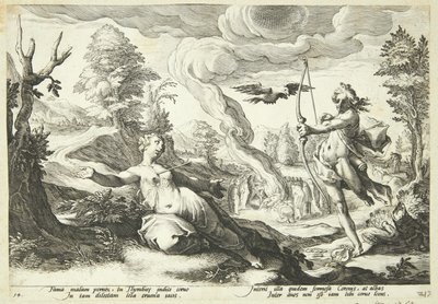 Apollo Uccide Coronide da Hendrick Goltzius