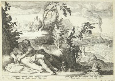 Apollo e Coronide da Hendrick Goltzius