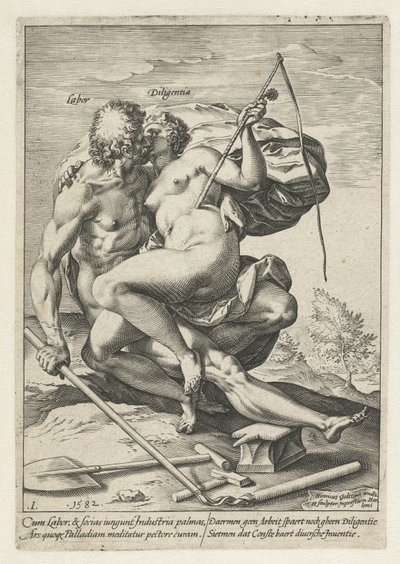 Lavoro e Diligenza da Hendrick Goltzius