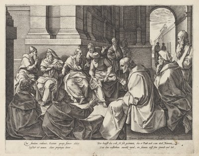 Boaz e gli anziani da Hendrick Goltzius