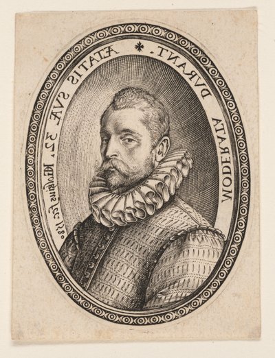 Busto di uomo rivolto a sinistra da Hendrick Goltzius