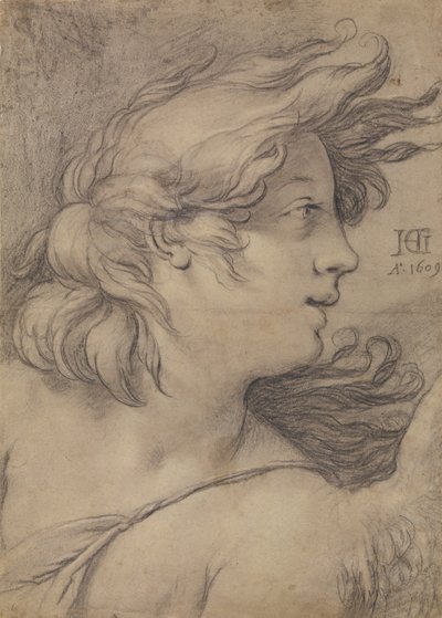 Busto di angelo da Hendrick Goltzius