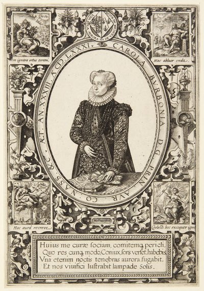 Carlotta di Borbone da Hendrick Goltzius