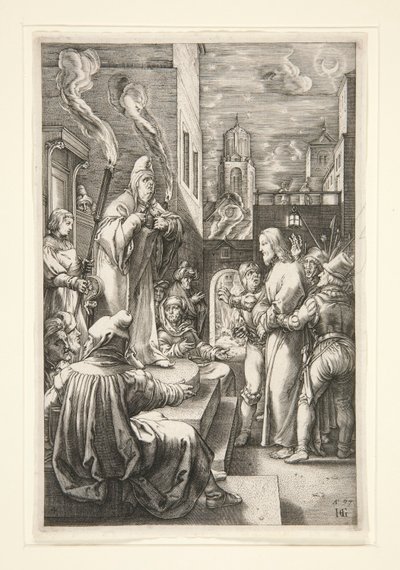 Cristo davanti a Caifa da Hendrick Goltzius
