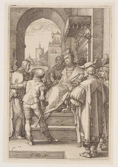 Cristo davanti a Pilato, da La Passione da Hendrick Goltzius