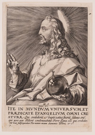 Cristo, da Cristo, gli Apostoli e San Paolo con il Credo da Hendrick Goltzius