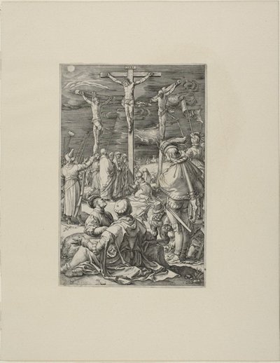Cristo sulla Croce, tavola dieci dalla Passione di Cristo da Hendrick Goltzius