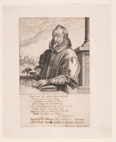 Christopher Plantin, editore ad Anversa da Hendrick Goltzius