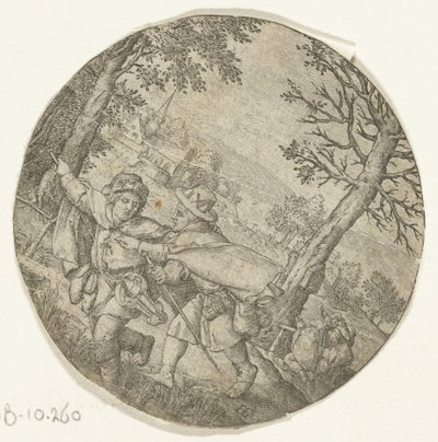 Il cieco guida il cieco da Hendrick Goltzius