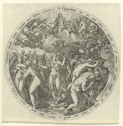 I benedetti separati dai maledetti (serie: Il Giudizio Universale) da Hendrick Goltzius
