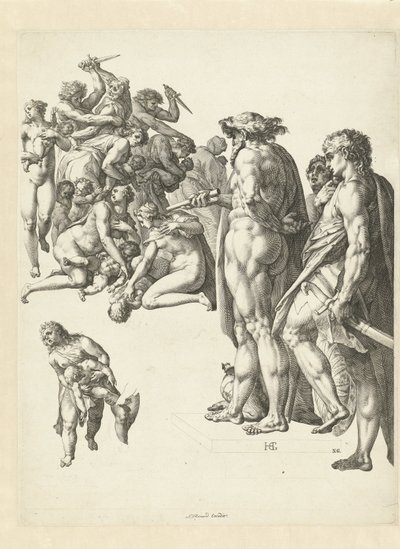 La strage degli innocenti a Betlemme da Hendrick Goltzius