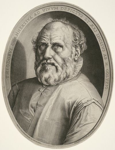 Dirck Volckertsz. Coornhert (senza cornice) da Hendrick Goltzius