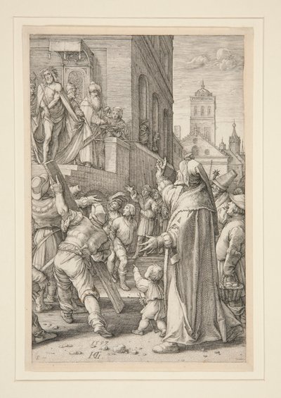 Ecce Homo, dalla Passione, n. 8 di una serie di 12 incisioni da Hendrick Goltzius