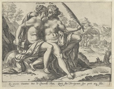Concordia e Pace da Hendrick Goltzius