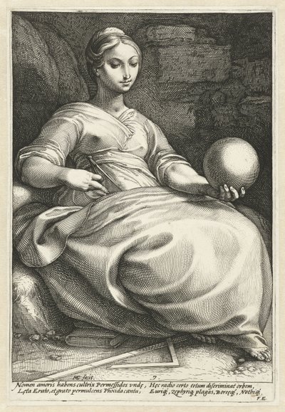 Erato da Hendrick Goltzius