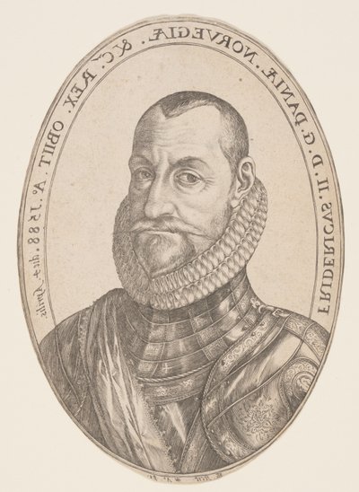 Federico II, re di Danimarca e Norvegia da Hendrick Goltzius