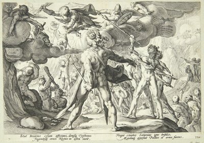 I giganti assaltano i cieli da Hendrick Goltzius