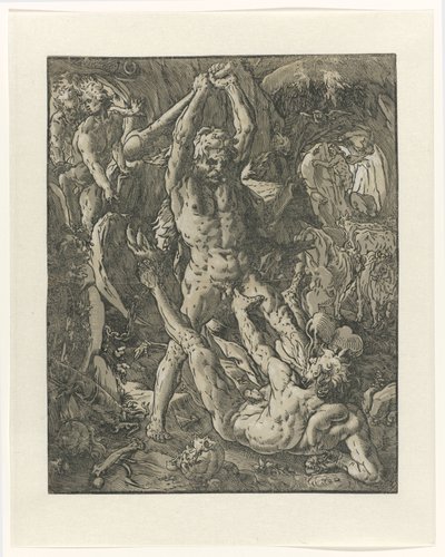 Ercole sconfigge Caco da Hendrick Goltzius