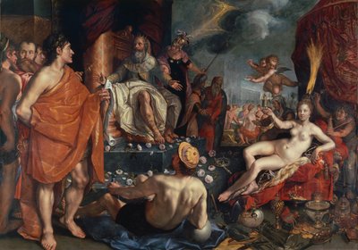 Hermes presenta Pandora al re Epimeteo, 1611 da Hendrick Goltzius