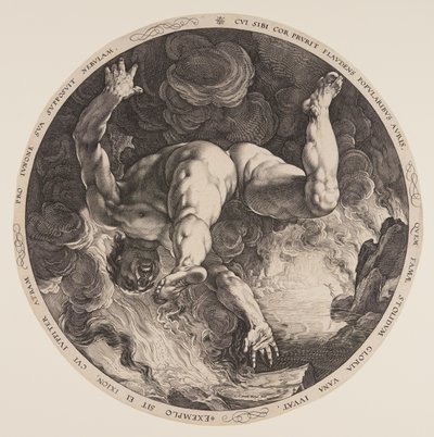 Ixion, da I quattro disgraziati da Hendrick Goltzius