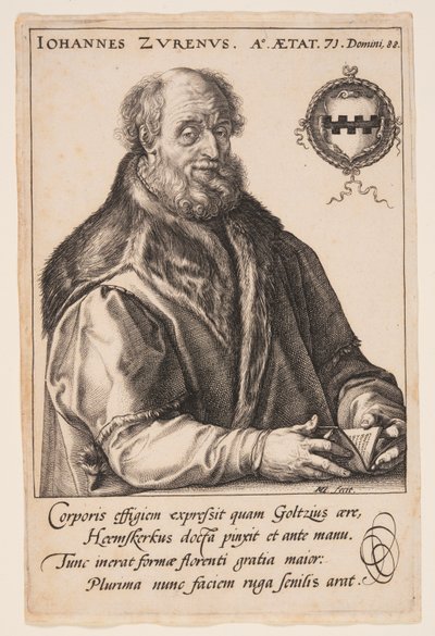Jan van Zuren, borgomastro di Haarlem da Hendrick Goltzius