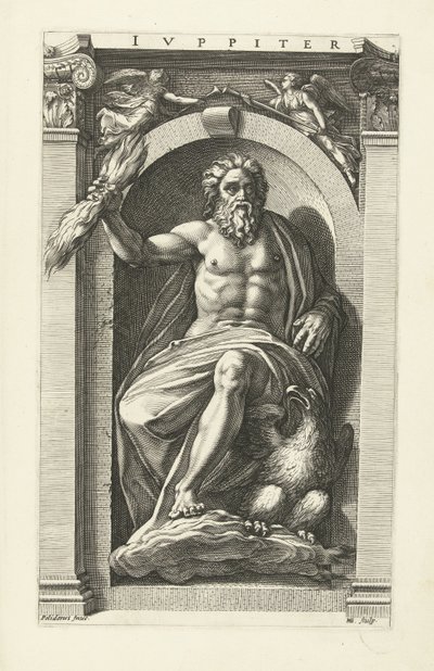 Giove (Acht klassieke goden) da Hendrick Goltzius