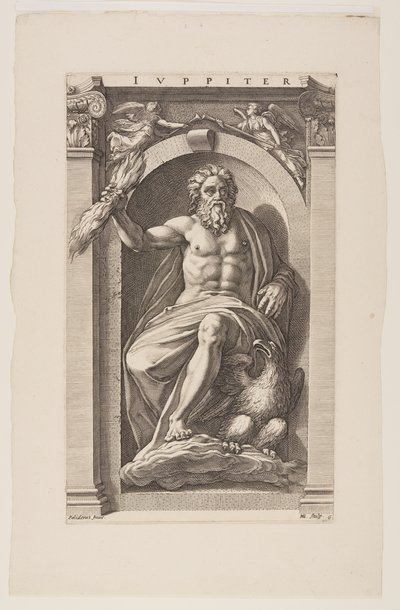 Giove, da Otto divinità pagane da Hendrick Goltzius