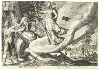 Cadmo semina i denti del drago da Hendrick Goltzius
