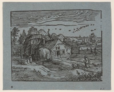 Paesaggio con casa colonica da Hendrick Goltzius