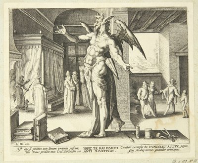 Il medico come diavolo da Hendrick Goltzius