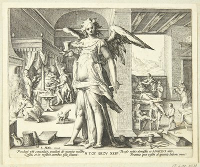 Il Medico come Angelo da Hendrick Goltzius
