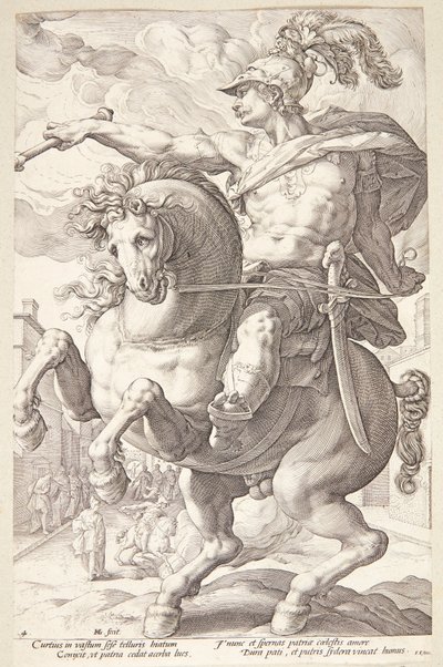 Marco Curzio da Hendrick Goltzius