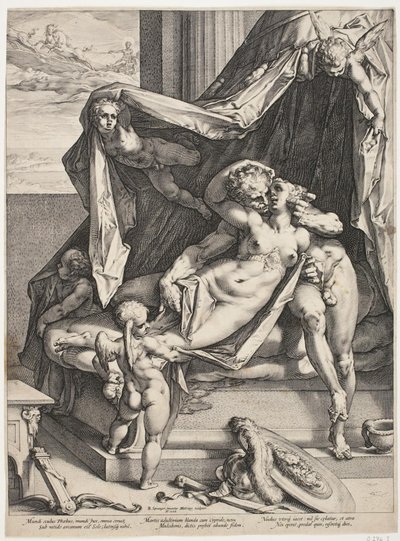 Marte e Venere da Hendrick Goltzius