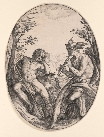 Mercurio e Argus da Hendrick Goltzius
