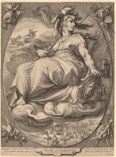 Minerva da Hendrick Goltzius
