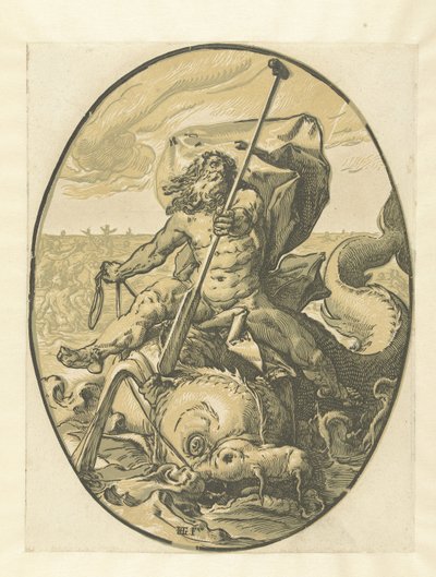 Oceano (serie di dei e dee) da Hendrick Goltzius