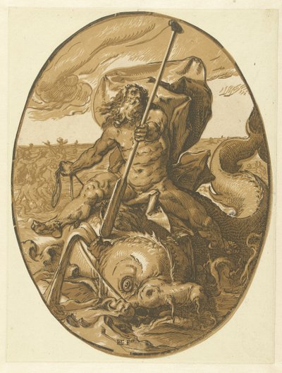 Oceano (Dei e dee) da Hendrick Goltzius