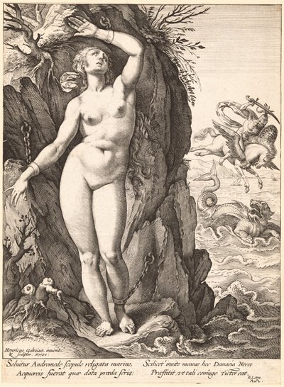 Perseo libera Andromeda da Hendrick Goltzius