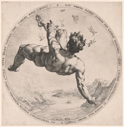 Fetonte, da I quattro disgraziati da Hendrick Goltzius