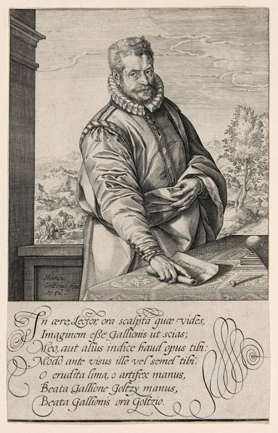 Philips Galle (1537-1612), Allievo di Coornhert da Haarlem, Incisore e Editore ad Anversa dal 1570; Il Battesimo dell